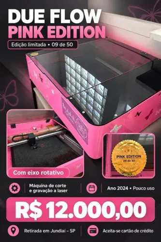 Máquina de corte e gravação a laser
