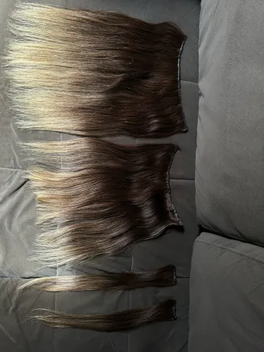 Tendo cabelo louro ombro hair 50 cm 200 g de cabelo novo comprado recente