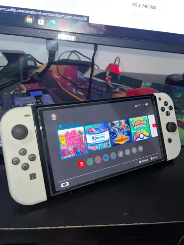 Nintendo Switch Oled com micro SD (MUITO CONSERVADO)