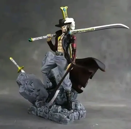 Action Figure Dracule Mihawk - One Piece (Cenário)