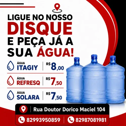 Temos água disponível para disque em toda a parte alta