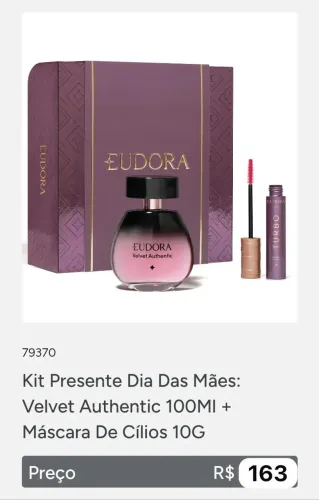 Temos lindos kits o boticário e Eudora aproveitem