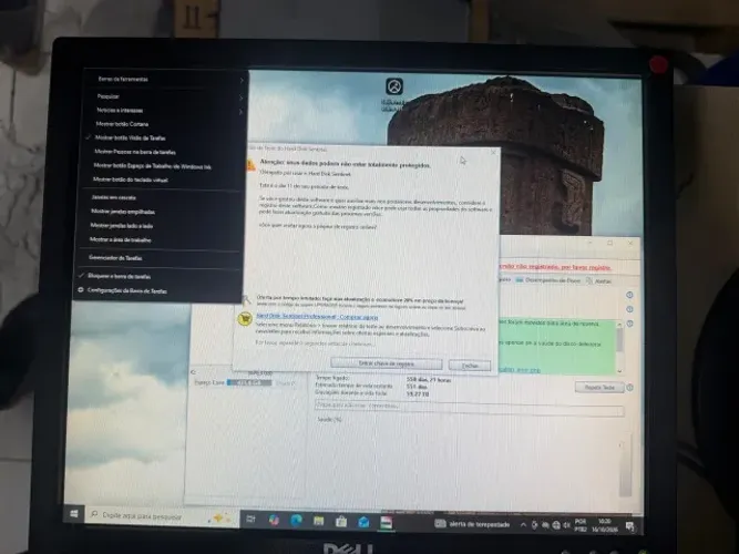 1 Monitor DELL - Quadrado 17 Polegadas - Funcionando Perfeitamente (Ler Descrição p/ Lote)