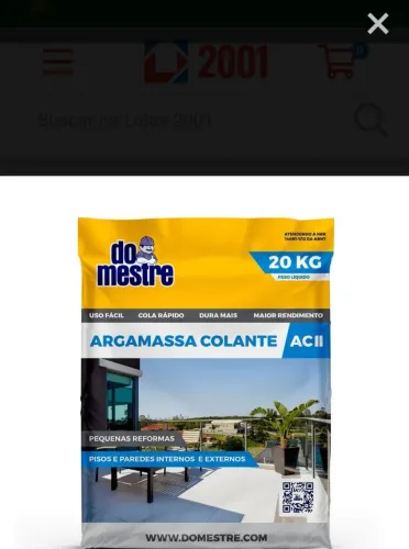 Argamassa do mestre AC II 20kg