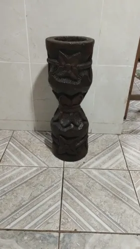 Pilão Grande Entalhado