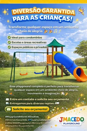 Playground,Parquinho área de lazer Infantil 