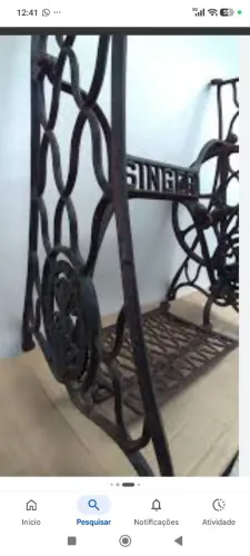 PÉ DE MÁQUINA SINGER MODELO ARANHA ?
