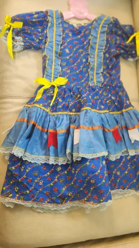 Vestido para brincar nas festas de São joao