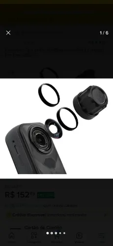 Kit de lente de reposição para Insta360 X5