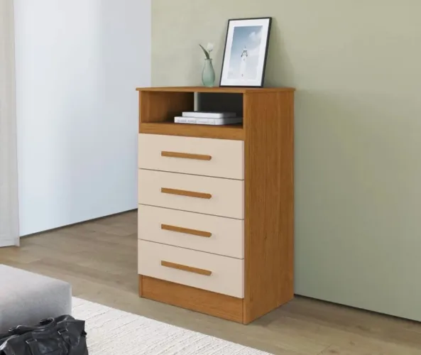 Cômoda Jesse 4 Gavetas 100% Mdf