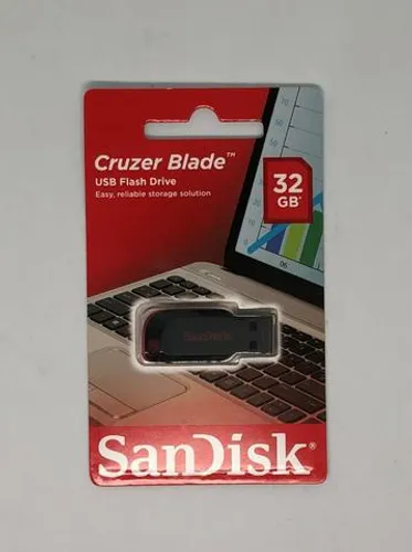 Pendrive 32GB Sandisk Original Novo na Embalagem Lacrada