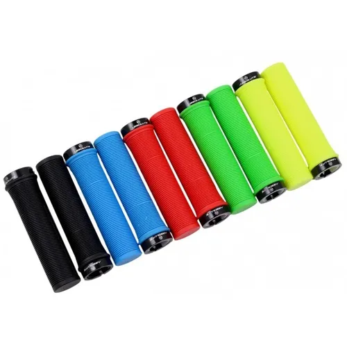Manopla Bike Absolute LG1 Lock Grip Em Borracha Com Trava de Alumínio Várias Cores 7177