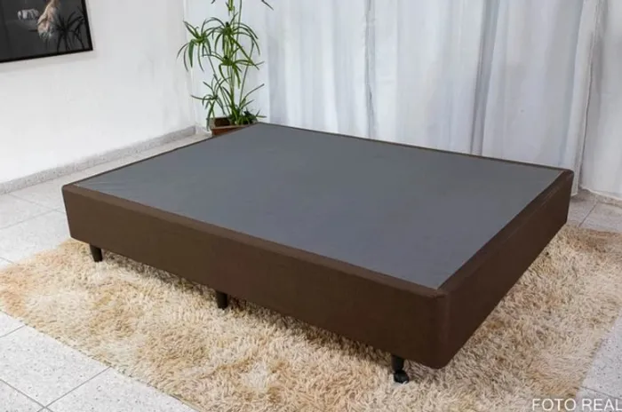 Base Box Casal Classic Marrom Anjos Até 12x