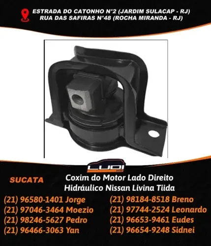 Coxim do Motor Lado Direito Hidráulico Nissan Livina Tiida
