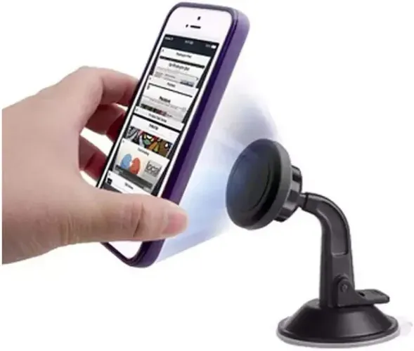 Suporte para celular gps câmera magnético universal automotivo com rotação 360°