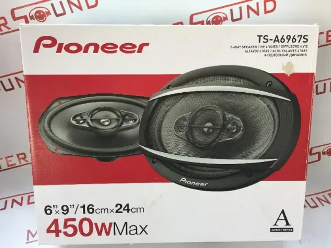 embalagem pioneer ts-a6967s com ferragem fiaçao e isopor