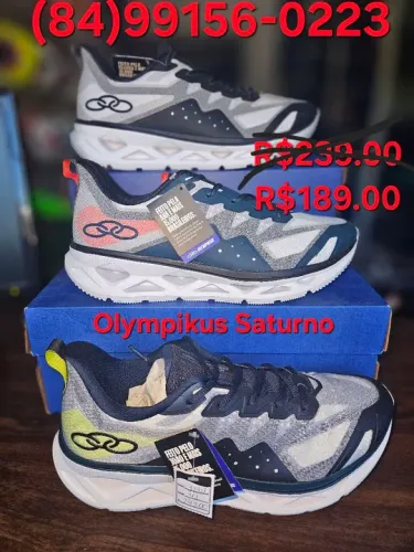 PROMOÇÃO TÊNIS ESPORTIVO OLYMPIKUS SATURNO R$189.00 AVISTA. 