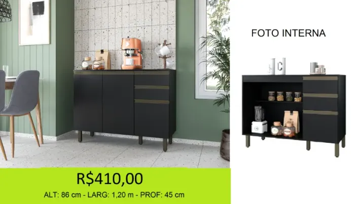 Balcão para cozinha a pronta entrega