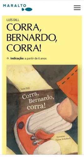 Corra, Bernardo, Corra! - Livro Infantil