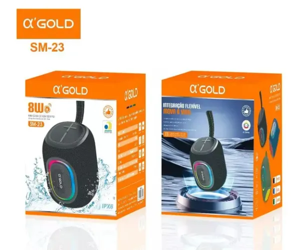 Caixa de Som Gold 8W - Novo