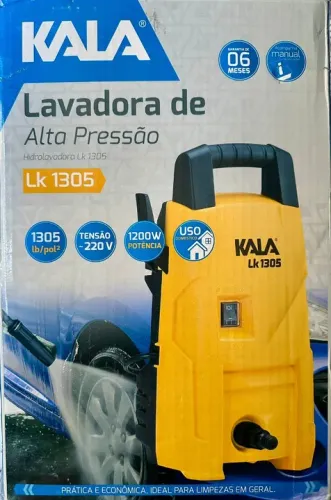 Lavadora Alta Pressão Kala 1200W 1305psi Lavar Carro Terraço Profissional 220V Garantia