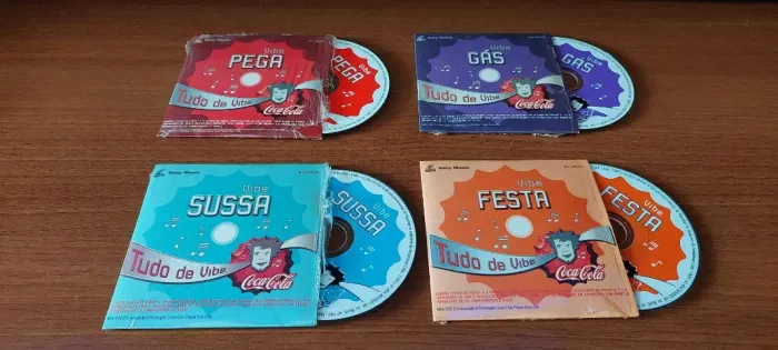 4 Mini CDs Coca Cola - Tudo de Vibe