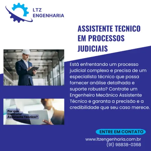 Engenheiro Mecânico Assistente Técnico para Processos Judiciais