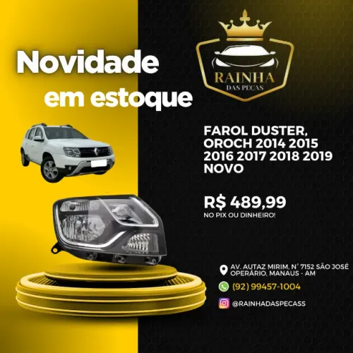 Farol Duster, Oroch 2014 2015 2016 2017 2018 2019 Novo 