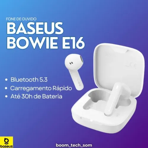 Fone Sem Fio Baseus Bowie E16 Bluetooth | Garantia | Auricular | Pronta Entrega