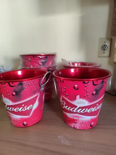Balde de alumínio para Cerveja, Budweiser - 1 unidade