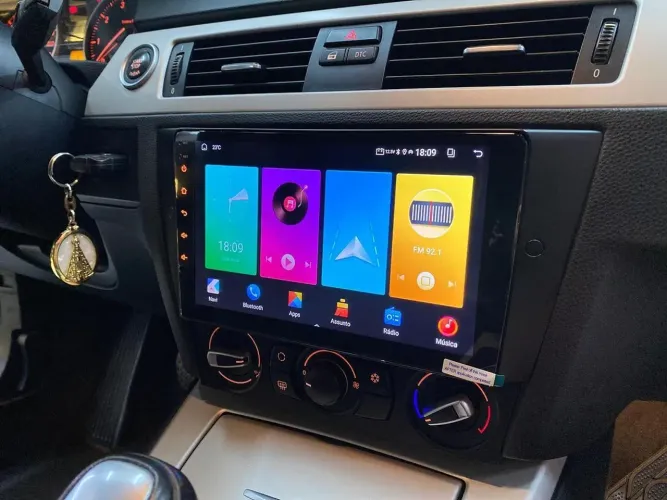 Multimídia Bmw 320i tela 9 polegadas Android 