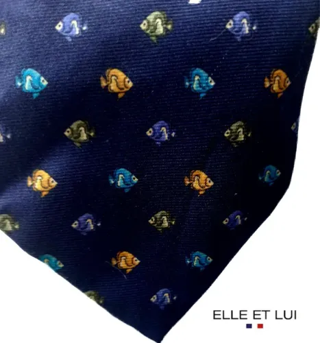 Gravata de Seda Elle et Lui