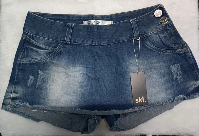 Short saia Jeans Destroyed K2B