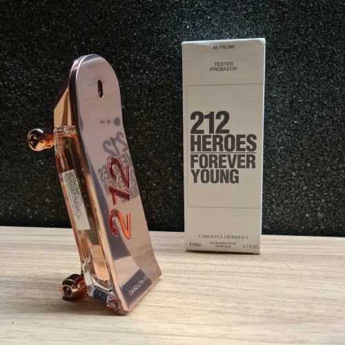Perfume Tester 212 Heroes Fem Edp 80ml - Original - Novo.