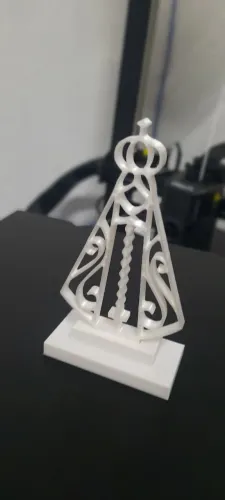 Estátua Nossa Senhora Aparecida - Impressão 3D (11x6cm)