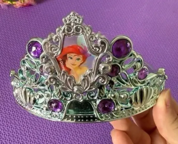 Coroa princesa Ariel holográfica 