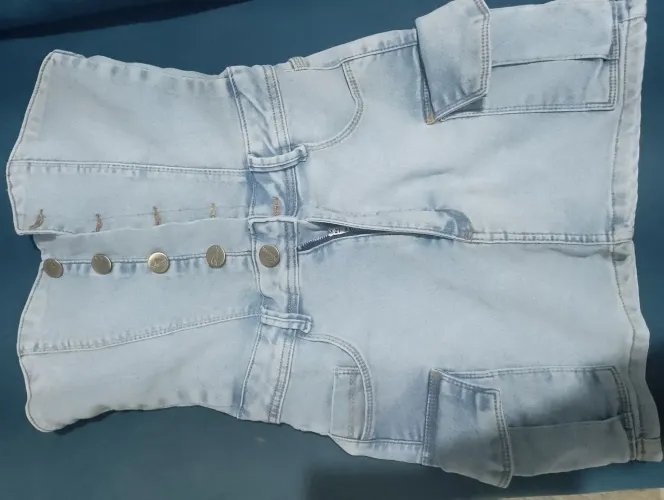 Vestido jeans cargo da sal e pimenta n°36