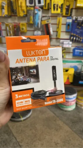 Antena Digital para TV LUKTON TX-3006 - 3 Metros
