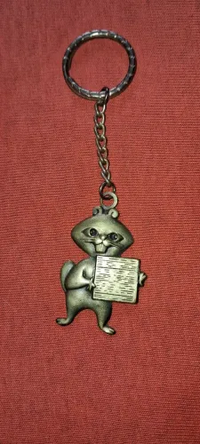 Antigo Ésquilo em bronze Chaveiro Eucatex