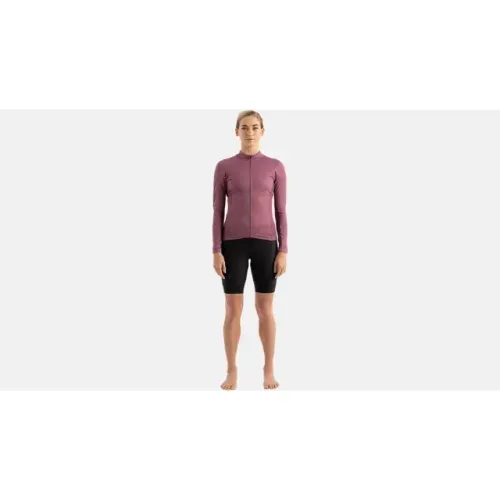 Camisa Jersey Specialized RBX Manga Longa Feminina Vinho