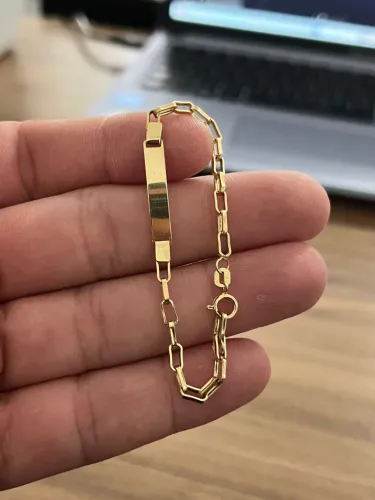 Pulseira Infantil de Ouro 18k