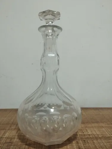 garrafa em cristal europeu