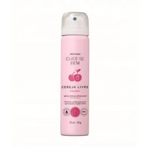 Spray Íntimo Refrescante Cuide-se Bem Cereja Livre Cherry 75ml O Boticário Envios Hoje