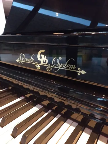 Piano 2/4 Cauda Gb Acoustic System Branco/Preto Eletroacustico (Digital) Modelo *Classic*