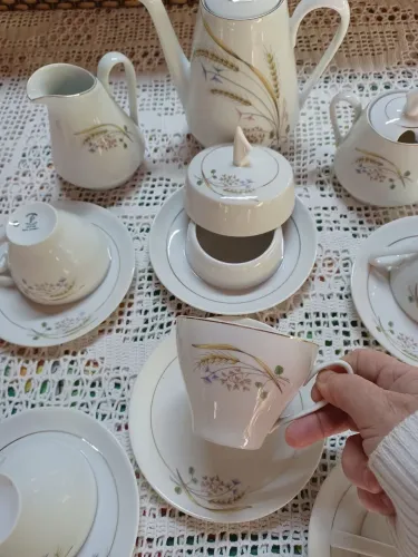 Jogo  de chá  porcelana  esteatita 