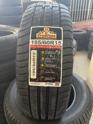 Pneu Remold Crystone 195/60R15 100% vipal