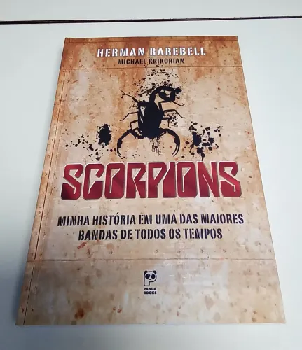 (ENVIO) Livro Herman Rarebell, Baterista Banda Scorpions - Excelente Estado<br>