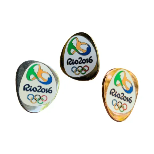 Pins coleção ouro, prata e bronze Rio 2016 