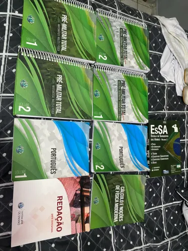 Livros de estudo Pré-Militar Novos