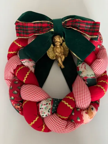 Guirlanda de Natal tecido